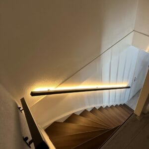 Trapleuning 40cm met verlichting op maat