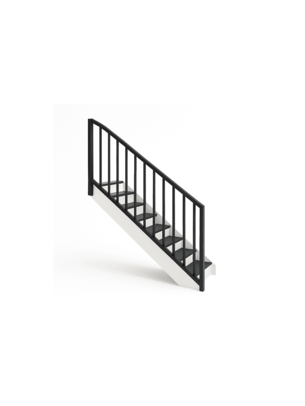 Trapafscheiding met verticale spijlen