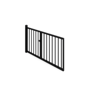 Rechte balustrade met deur