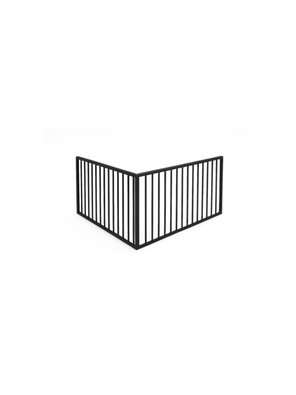 Balustrade met extra grote verticale spijlen