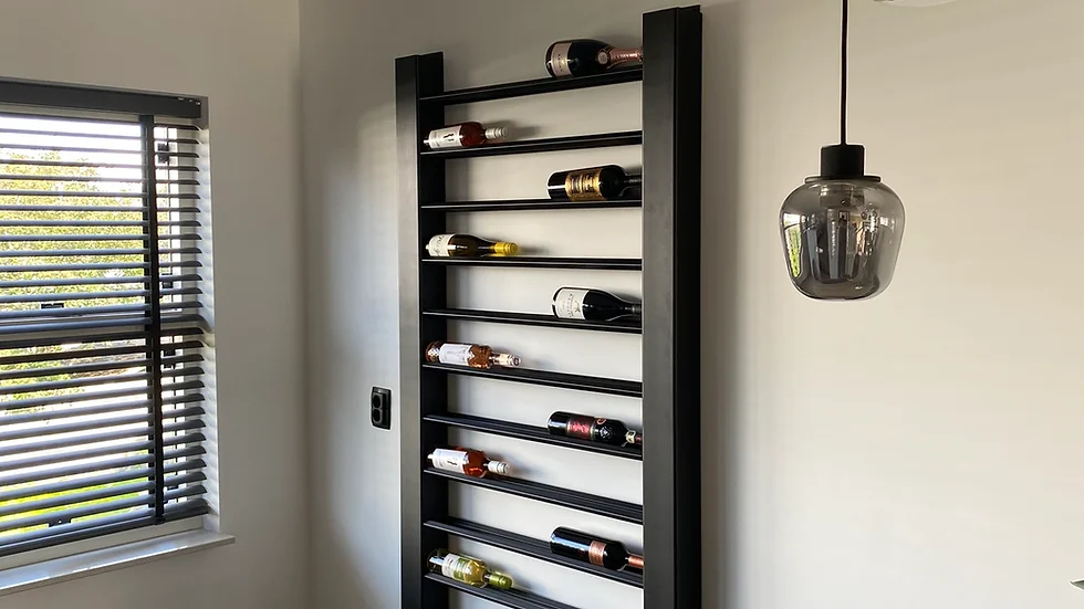 Stalen wijnrek op maat Stalen wijnrek op maat