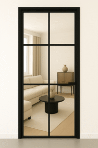 Dubbele taatsdeur met helder glas