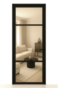 Taatsdeur met helder glas