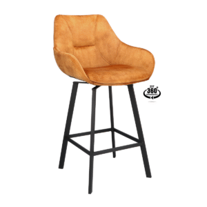 Barkruk met leuning - Boas 65 - Camel