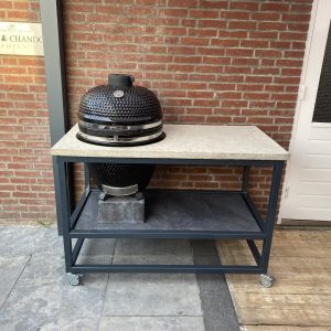 Buitenkeuken kamado grey vooraanzicht