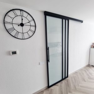 Fancy schuifdeur melkglas zijaanzicht