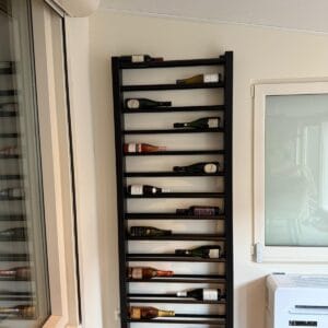 Maatwerk XL wijnrek met koker 50x100